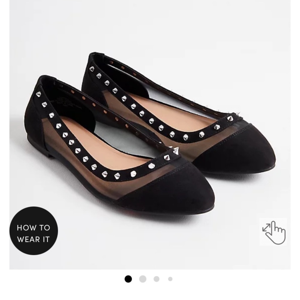 Mesh Studded Flat